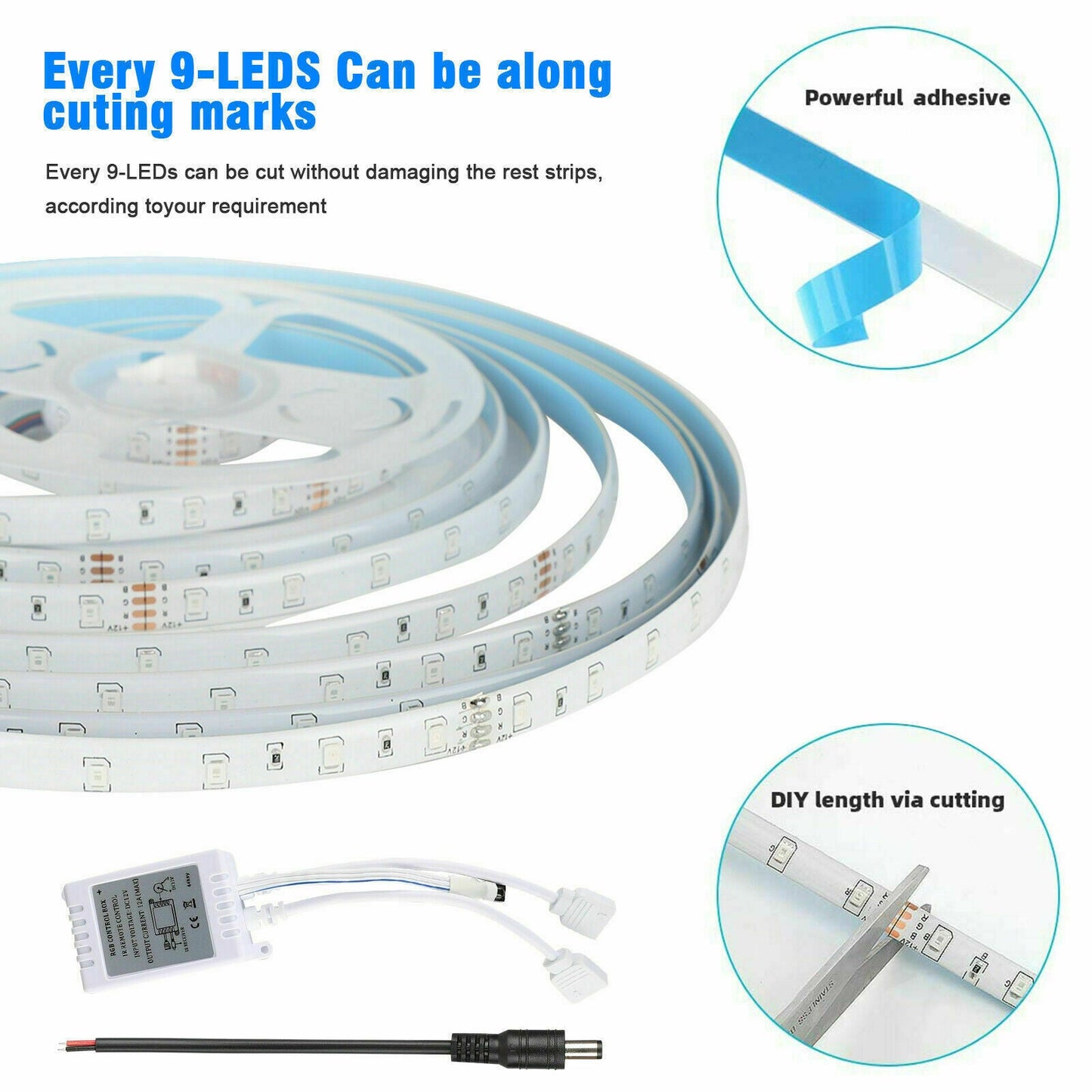 Smart LED Strip Lights – Remote-Control Room Glow
