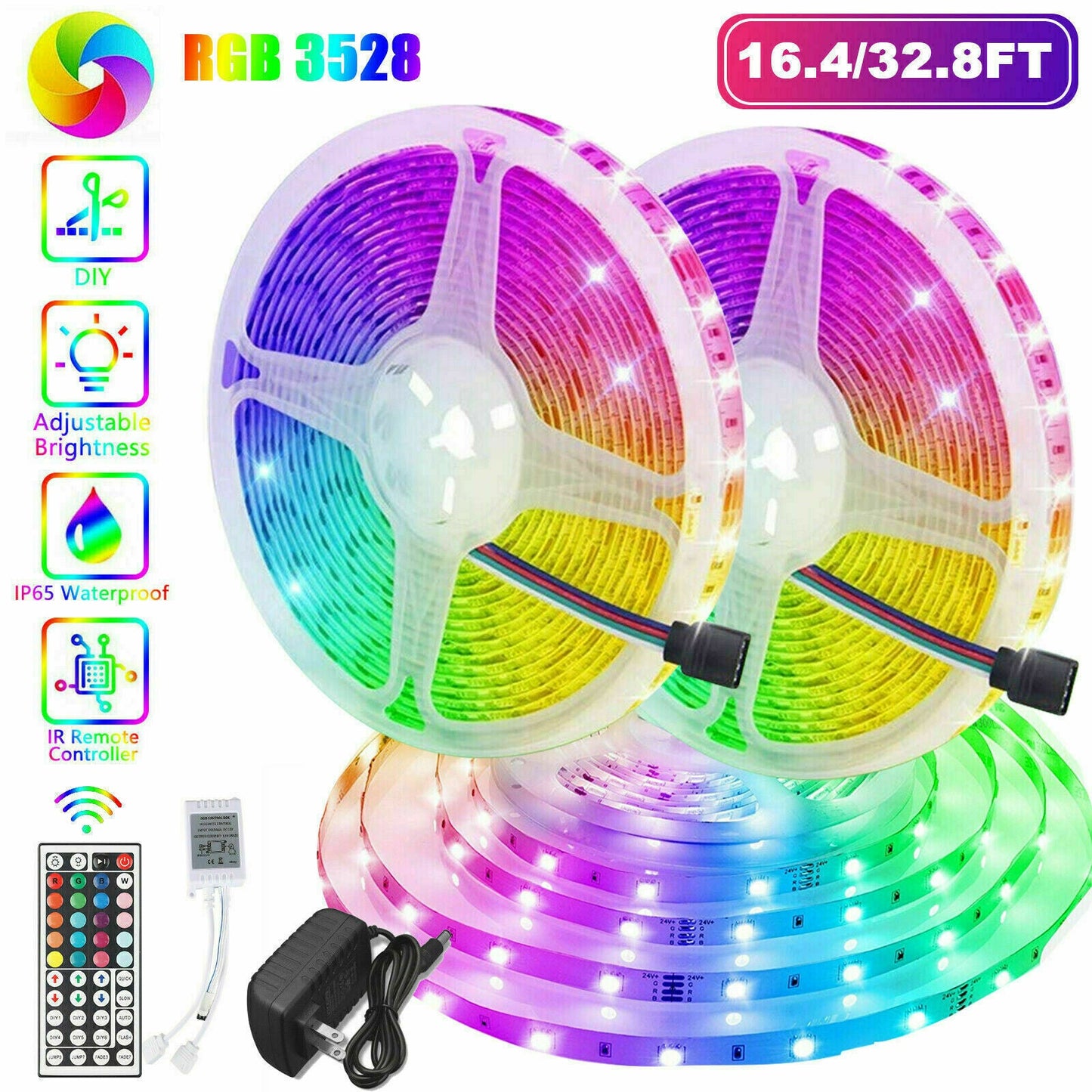 Smart LED Strip Lights – Remote-Control Room Glow