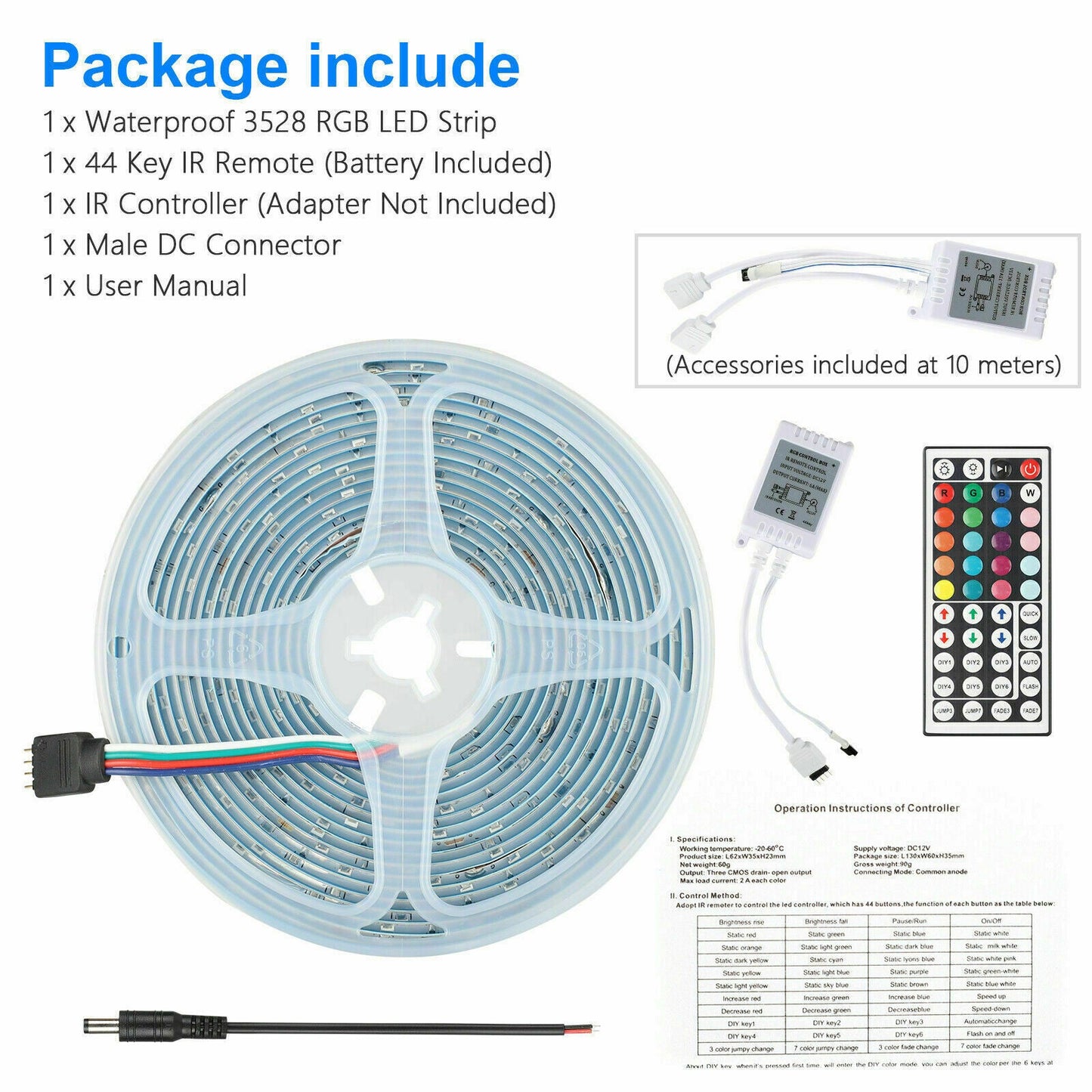 Smart LED Strip Lights – Remote-Control Room Glow