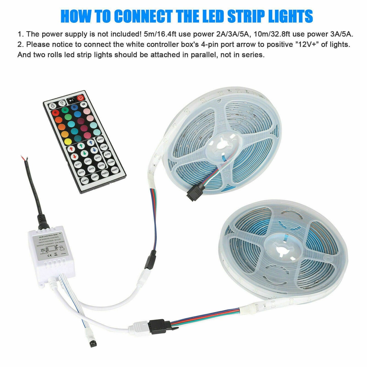 Smart LED Strip Lights – Remote-Control Room Glow